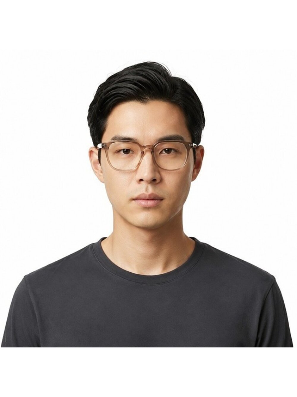Saint Laurent SL459 004 Eyeglasses Shiny Brown 51mm Square Frame